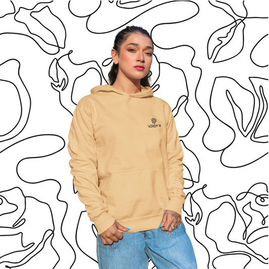 Vordy'X Unisex Beige Hoodie