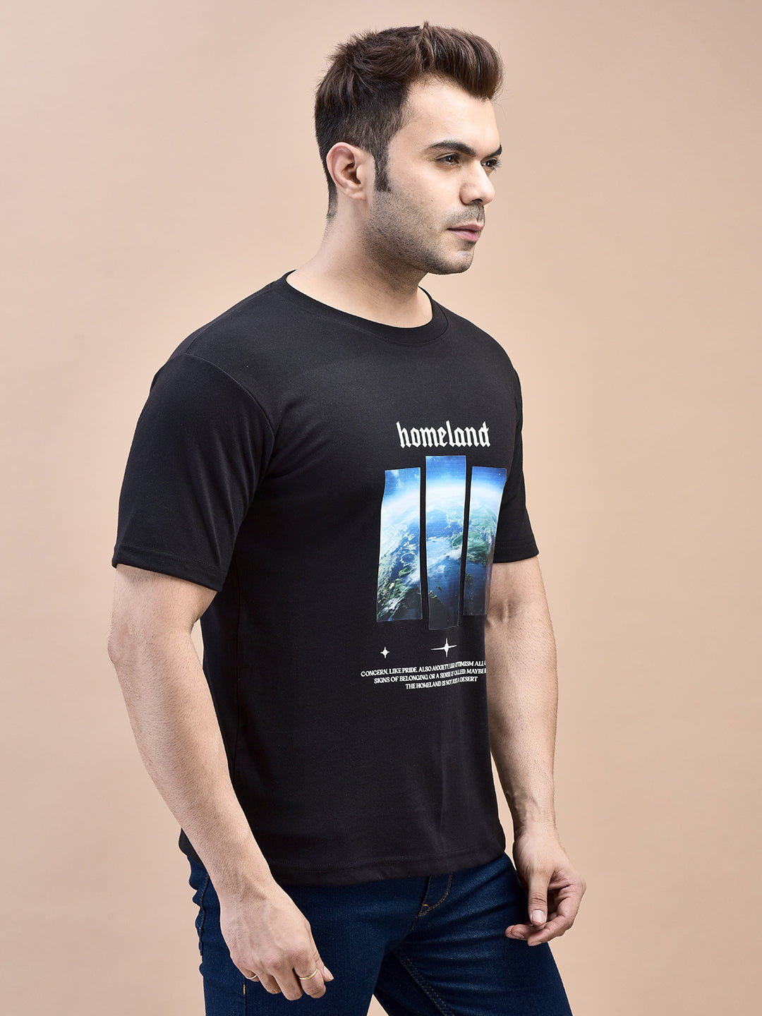 Vordy'X Homeland Regular Fit Black T-Shirt