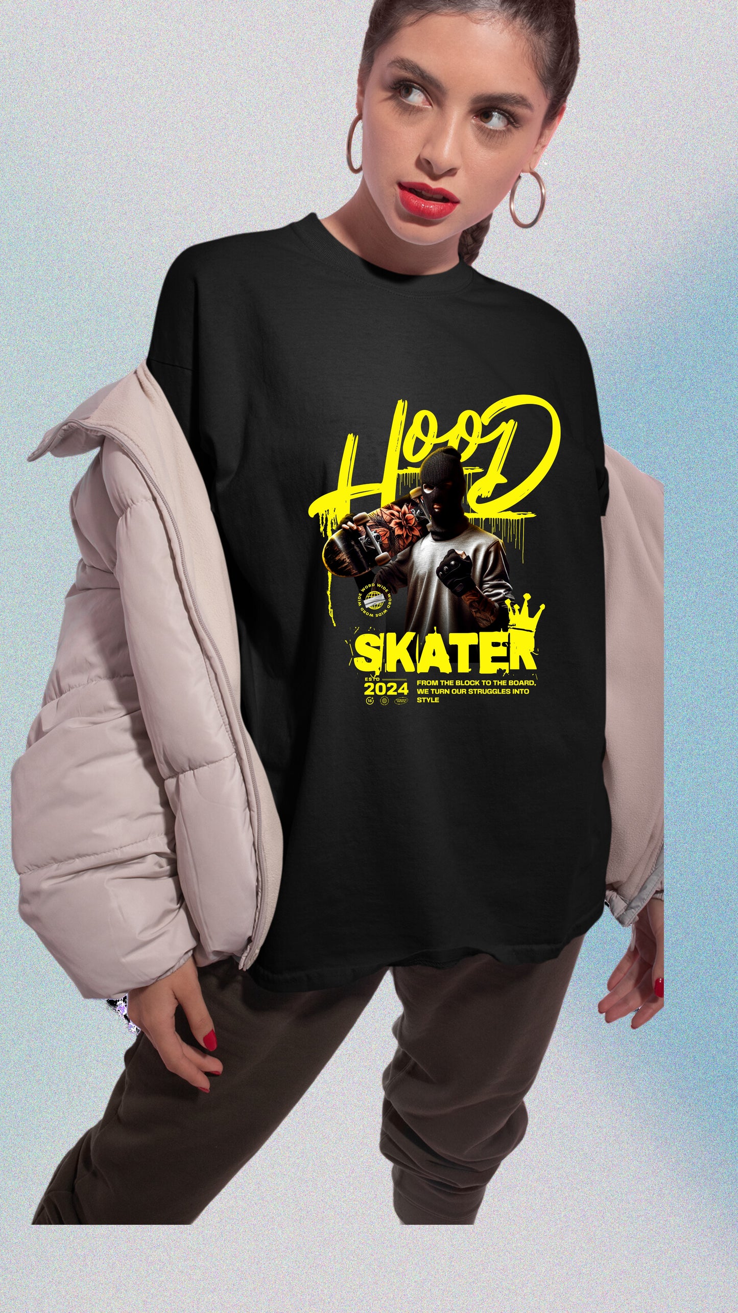 Vordy'X Skater Hood oversized T-Shirt