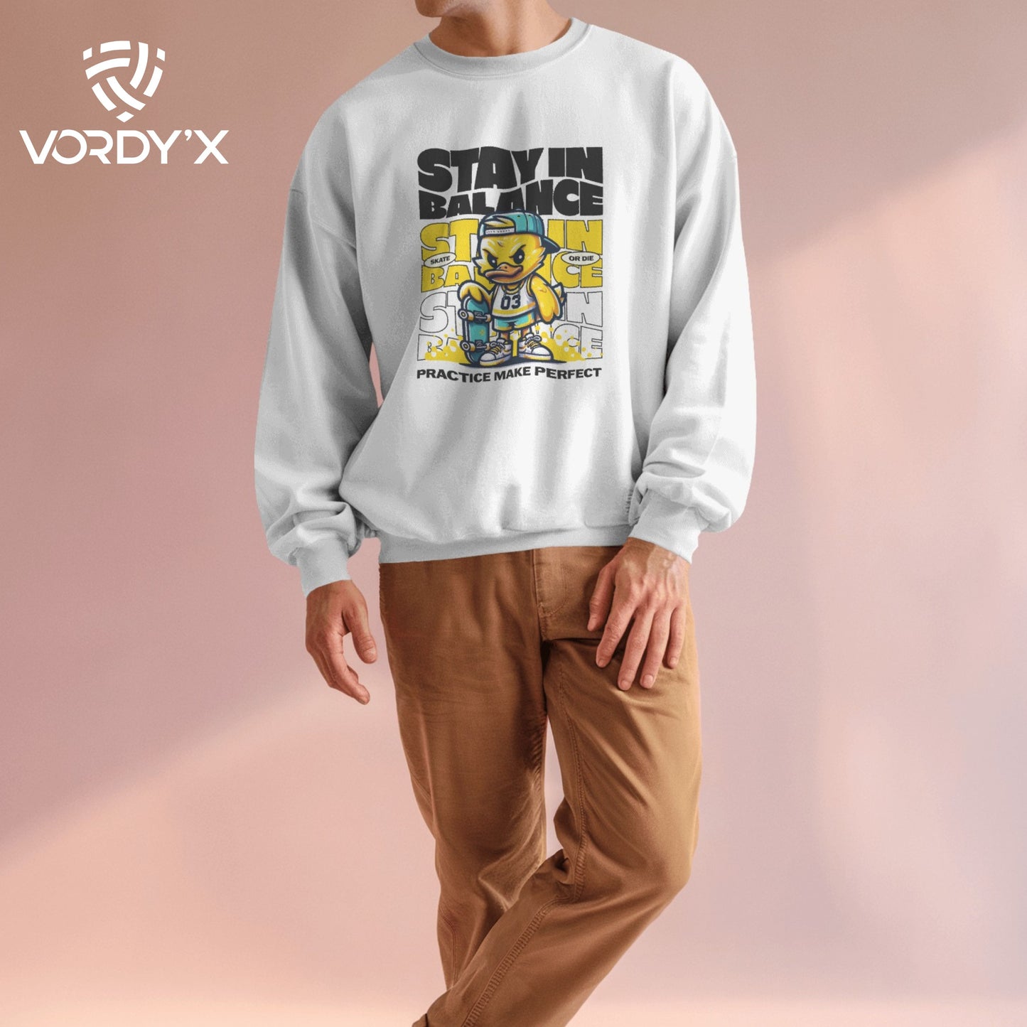 Vordy'X Stay In Balance Pure Cotton Sweatshirt