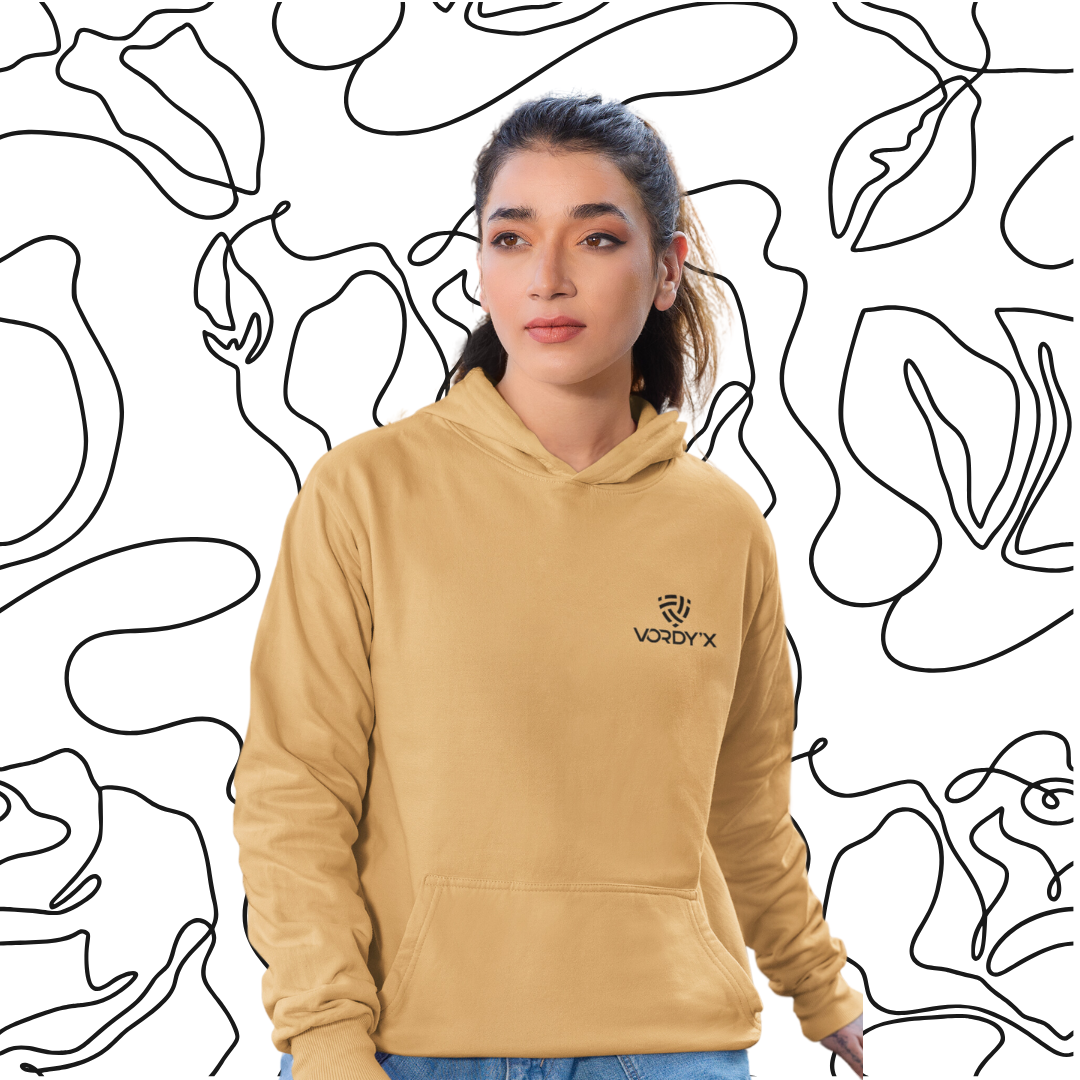 Vordy'X Unisex Beige Hoodie