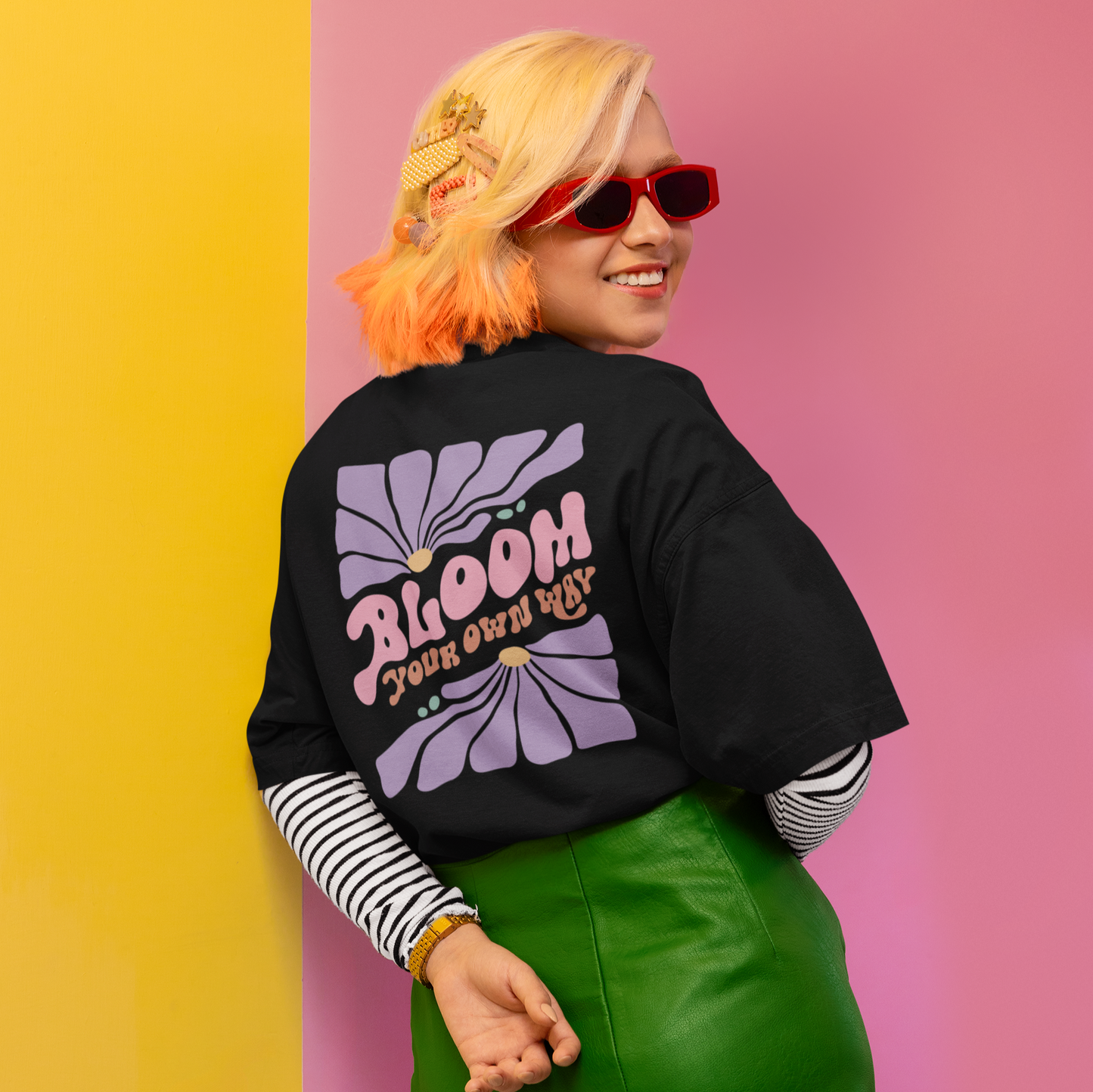 Vordy'X Bloom Your Own Way Oversized T-Shirt